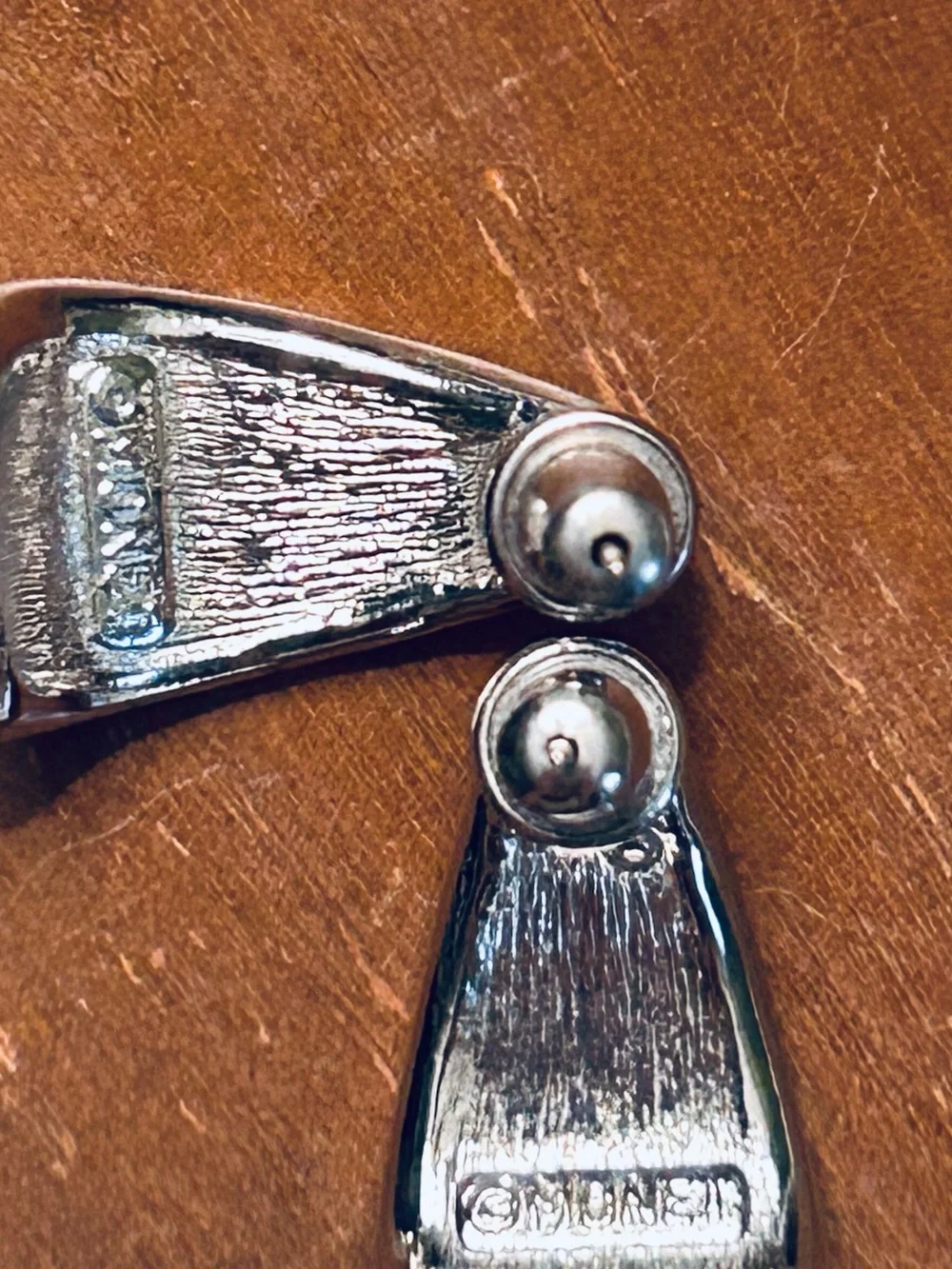 Monet Silver-Tone Ribbed Earrings